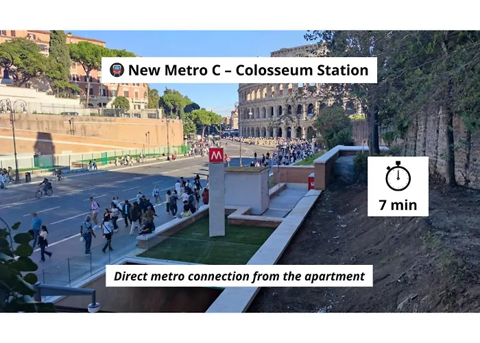 Domvs Clavdia - 7Min To Colosseum By Metro, Station Under Apt, , 6Pax, A-C